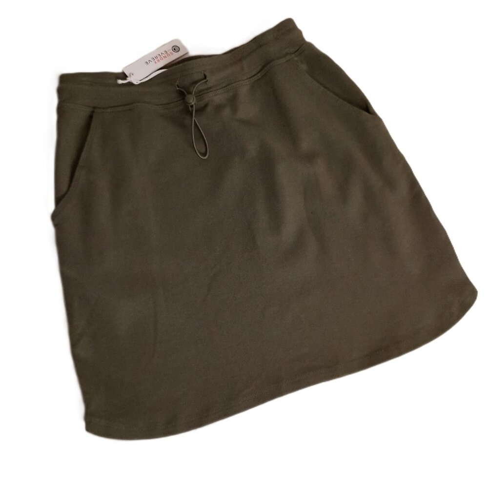 Evereve Sundry Skirt Olive Green Mini Women’s Size 0 NWT